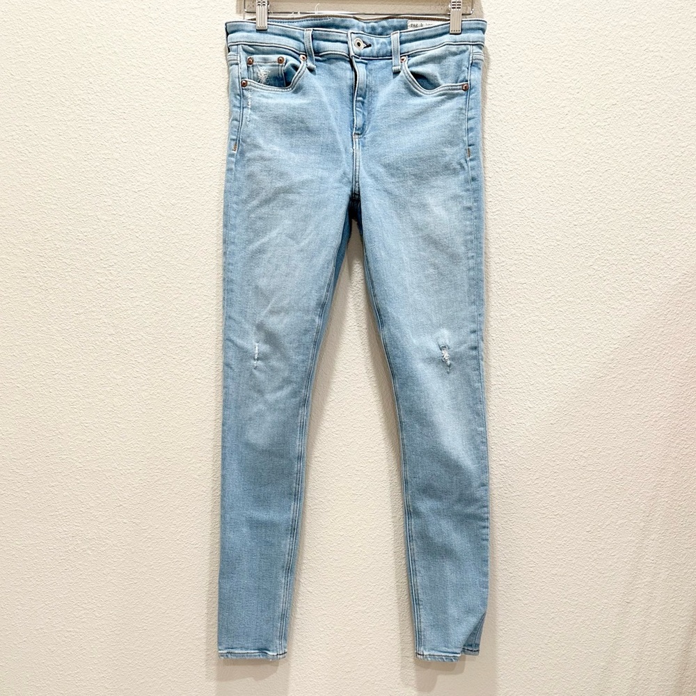 Pre-loved! RAG & BONE Cate Mid Rise Skinny Jeans in Axel!